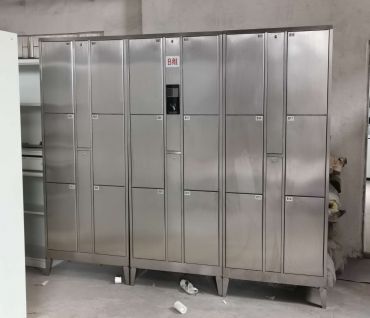 Stainless steel smart locker, swipe card, fingerprint, facial recognition, application factory, hosp